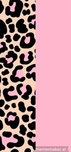 an animal print pattern with pink and black