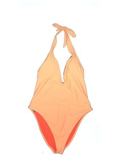 Aerie One Piece Swimsuit Size: X-Large Swimwear - used. 80% NYLON, 20% ELASTANE, Solid | Aerie One Piece Swimsuit: Orange Solid Swimwear - Size X-Large Orange One Piece Swimsuit, Swimsuit Orange, Tropical Swimwear, Orange Swimwear, Orange One Piece, Womens Swimwear, One Piece Swimsuit, Handbags For Women, Women Handbags