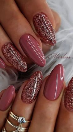 30 Nails, Nails For Bride, Wedding Nails Glitter, Nail Designs Valentines, Nail Design Inspiration, Pretty Nail Art Designs, Wedding Nails For Bride, Wedding Nails Design, Nails Wedding