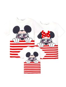 PRICES MAY VARY. Separate Purchase Note: Heads up! FAMILY MATCHING OUTFITS are SOLD SEPARATELY. If you want a set for the whole clan, you gotta add each women's, men's, girl's, boy's size to your cart individually Official Disney's Mickey and Friends Style: Embrace the fun with our officially licensed Disney's Mickey and Friends Family Matching Character Print Solid Short-sleeve Tops Breathable Fabric: Experience ultimate comfort with our family matching solid short-sleeve tops. The breathable a White Themed T-shirt With Cartoon Print, Family Matching White T-shirt With Cartoon Print, Family Matching Character Print Cotton Tops, Casual Family T-shirt With Cartoon Print, Casual Cartoon Print T-shirt For Family, Casual T-shirt With Cartoon Print For Family, Family Matching Cotton Tops With Character Print, Family Cartoon Print Crew Neck Tops, Family Cotton T-shirt With Cartoon Print