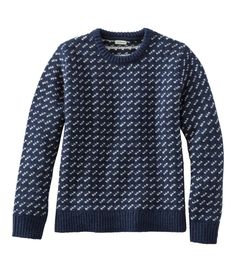 Generations of customers have turned to our authentic ragg wool sweaters for exceptional warmth, classic good looks and an incredible price. Our bird's-eye crewneck is expertly knit from exceptionally soft, premium lambswool. Slightly Fitted: Softly shapes the body. Falls at hip. 100% lambswool. In a midweight knit specially chosen for substantial winter warmth without bulkiness. Handwash and dry flat, or dry clean. Ribbed trim. Imported. Fit: Slightly Fitted | Women's Classic Ragg Wool Sweater, Ll Bean Sweater, Ll Bean Women, Kids Outerwear, Ll Bean, Sweaters Crewneck, Sweater Making, Popular Style, Wool Sweaters, Knitting Inspiration