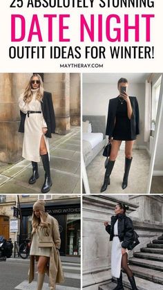 Casual Winter Date Night Outfit, Winter Date Night Outfit, Outfit Ideas For Date, Night Outfits Winter, Winter Date Outfits, Ideas For Date Night, Winter Date Night, Winter Wedding Outfits