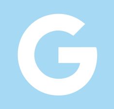 the letter g is shown in white on a light blue background with an arrow pointing to it