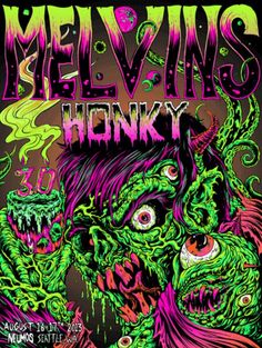 the poster for melvin's honky