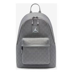 Air Jordan Monogram Backpack 'Grey' FJ6784-015 Sporty Gray Standard Backpack, Gray Sports Backpack, Gray Standard Backpack For Sports, Modern Gray Standard Backpack, Monogram Backpack, Air Jordan, Air Jordans, Jordan, Monogram