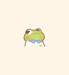 a frog with glasses and a shirt on