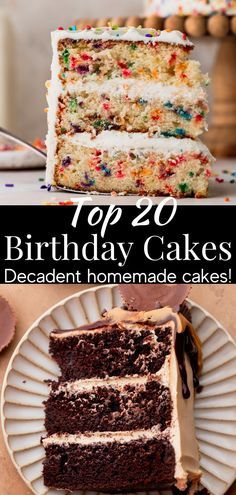 top 20 birthday cakes that are decadent homemade cake ideas for any special occasion or celebration