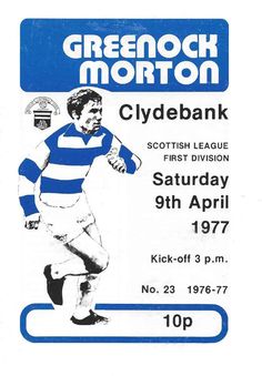 an advertisement for a rugby match featuring clydebank