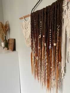 Dreadlock Ideas, Macrame Decor Ideas, Double Ended Crochet, Dreads Extensions, Fake Dreads, Double Ended Dreads, Dread Extensions, Synthetic Dreadlocks, Dreads Styles