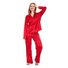 You'll love the luxurious feel of this women's Long Notch Collar Pajama Top & Pajama Bottoms Set from Lilac+London. Click on this INTIMATES & SLEEPWEAR GUIDE to find the perfect fit and more! You'll love the luxurious feel of this women's Long Notch Collar Pajama Top & Pajama Bottoms Set from Lilac+London. Click on this INTIMATES & SLEEPWEAR GUIDE to find the perfect fit and more! FEATURES Set includes: pajama top and pajama bottoms Top: notchnock, long sleeves, 4-button front, contrast piping a Christmas Sleepwear, Satin Pajama, Petite Size Chart, Edie Parker, Contrast Piping, Satin Pajamas, Notch Collar, Ladies Of London, Pajama Bottoms