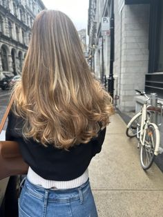 90s Dirty Blonde Hair, Dirty Blonde Natural Hair, Golden Hair With Highlights, Golden Hair Highlights, Full Head Blonde Highlights On Brunette, Subtle Blonde Highlights In Brown Hair, Natural Highlights For Dirty Blonde Hair, Subtle Highlights For Dirty Blonde Hair