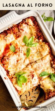 This Lasagna al Forno recipe combines a rich and flavorful ragu made with a blend of ground beef and pork, a delicious and creamy béchamel sauce, and layers of perfectly cooked pasta. This is a decadent and satisfying classic lasagna recipe that is sure to impress!