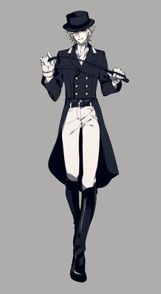 Performer Outfits Male, Male Character Clothes, Drawing Clothes Ideas Male, Outfit Designs Male, White Suit Drawing, Character Pose Male, Butler Outfit Men, Gentlemen Drawing, Cool Male Outfit