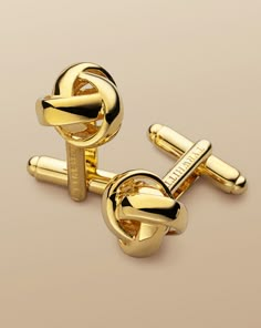 Knot Cufflinks - Gold | Men's Charles Tyrwhitt Knot Cufflinks - Gold Yellow Classic Gold Cufflinks For Wedding, Classic Gold Wedding Cufflinks, Cufflinks Men Wedding, Luxury Yellow Gold Cufflinks For Wedding, Luxury Gold Cufflinks For Business, Elegant Gold Cufflinks, Gold Cufflinks Men, Pink Suit Men, Knot Cufflinks