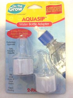 On The Grow AQUASIP Baby Water Bottle Adapter 72 Hour Emergency Kit Diaper Bag Food Storage Pregnancy Survival Kit, Baby Water Bottle, Evacuation Kit, Ingenious Ideas, Emergency Planning, Survival Prep, Get Home Bag