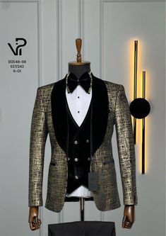 Unique Tuxedo Suit handmade, not a mass production product. The fabrics used to make the dress are selected carefully and are high quality. The dress will be made based on your measurements. Luxury Tuxedo, Unique Tuxedos, White Tuxedo, Tuxedo Suit, White Coat, Mass Production, Velvet Dress, Classic White, The Dress