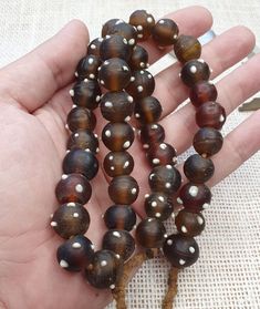 Vintage African trade beads skunk, Venetian glass beads Necklace Strand Vintage African trade beads skunk, Venetian glass beads Necklace Strand * BEADS: 39 PCS * Color : Brown  * Full Strand     INFORMATION                        SHIPPING,PAYMENT,                        RETURN,FEEDBACK 1:We Freely Ship all our items to all over the world via USPS OR Airmail Register Thailand with providing tracking numbers 2:we ship worldwide within 2 business days after receiving clear payments Handmade Oval Glass Beads, Handmade Round Glass Beads, Handmade Spiritual Glass Beads, Spiritual Handmade Glass Beads, Traditional Colorful Glass Beads, Traditional Glass Beads For Gifts, Traditional Glass Beaded Necklaces With Oval Beads, Unique Round Beads For Healing, Unique Large Glass Beads