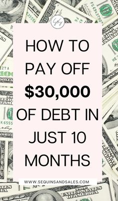 How to Pay Off $30,000 of Debt in Just 10 Months How To Save 40000 In A Year, Paying Debt Quotes, How To Pay Off 10000 In Debt Fast, Debt Free Images, Manifest Debt Free, How To Be Debt Free, Best Way To Get Out Of Debt, How To Become Debt Free, Debt Pay Off Tracker