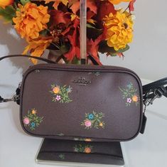 Used And In Good Condition.Its Comes With A Wristlet And Crossbody Strap Coach Pink Crossbody Bag, Multicolor Coach Crossbody Bag, Coach Multicolor Wristlet For Everyday, Multicolor Embroidered Floral Crossbody Shoulder Bag, Coach Multicolor Wristlet, Coach Crossbody, Bags Coach, Crossbody Clutch, Crossbody Strap