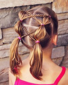 Crossed Braids, Bubble Braid Hairstyles, Angie Smith, Bubble Braid, Natural Hair Conditioner, Dark Curly Hair, Girl Hair Dos, Toddler Hairstyles, Bubble Braids