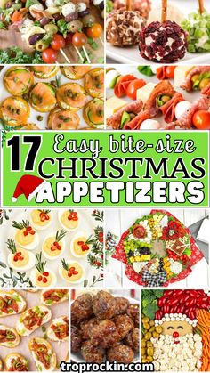 twelve easy bite - size christmas appetizers