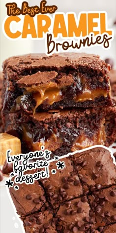 the best ever caramel brownies