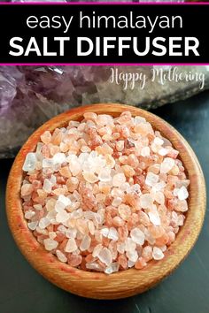 Learn how to make an easy DIY Himalayan Salt Diffuser in this easy craft. Choose your favorite essential oils for their aromatherapy benefits in this homemade diffuser tutorial. Works with coarse sea salt and pink rock salt too. Makes a pretty yet simple home decor idea. #essentialoils #saltdiffuser #seasalt #himalayansalt #essentialoiluses #diffuser #essentialoildiffuser #howto #diy #easycrafts #craftideas #essentialoilrecipes #makeityourself #doityourself #seasalt #homedecor Salt Diffuser, Homemade Diffuser, Bath Salts Recipe, Essential Oil Combinations, Aromatherapy Benefits, No Salt Recipes, Himalayan Salt Lamp, Oil Diffuser Blends, Essential Oil Uses