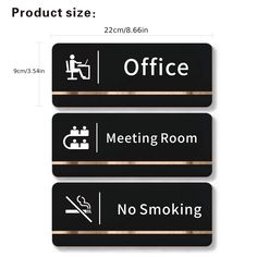 Acrylic Office Signage, Conference Room Signage, Department Signage, No Smoking Reminder Signage, Office Guidance Signage, Strong Double-sided Adhesive Installation Meeting Room Signage, Office Signage Design, Award Collection, Room Signage, Ceo Office, Food Logo Design Inspiration, Wooden Signage, Signs Design, House Front Door Design