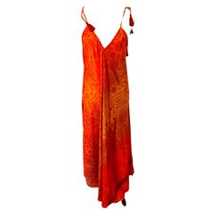 Nwot Mariposas Yuli Beach Fasion Womens Dress Orange One A Size Fits Most Summer Holiday V-neck Sundress, V-neck Beach Dress For Vacation, Red V-neck Maxi Dress For Beach Party, Printed Sleeveless Boho Dress For Vacation, Summer Maxi Beach Dress For Vacation, Summer Long Beach Dress For Vacation, Red Maxi Dress For Summer Beach Party, Beach Cover-up Maxi Sundress For Vacation, Beach Season Sundress Cover-up