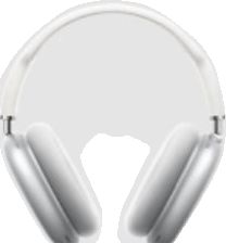 the headphones are white in color