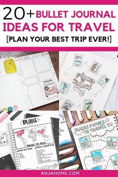 Now you can plan your best vacation ever without feeling overwhelmed. Check out the best travel bullet journal ideas that'll save your sanity. Bullet Journal Vacation, Travel Bullet Journal Ideas, Travel Bullet Journal, Christmas Bucket, Bullet Journal Ideas