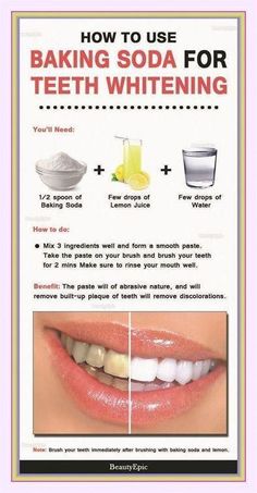 Brushing With Baking Soda, Low Carb Fast Food, Baking Soda Lemon Juice, Lemon Juice Water, Baking Soda And Lemon, Yellow Teeth, Oral Care Routine, Natural Teeth Whitening, Oral Health Care