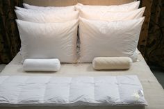 Get more information on the Pandora European Sleep System & luxury linens & vintage textiles at http://pandoradebalthazar.com/ Luxury Linens, Sleep Tips, High Quality Bedding, Luxury Linen, Vintage Textiles