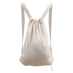 a drawsack bag on a white background