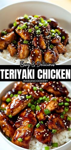 A vibrant bowl of teriyaki chicken with rice, garnished with sesame seeds. Chicken Breast Teriyaki Recipe, Terryaki Chicken, Healthy Teriyaki Chicken, Teriyaki Chicken Breast, Teriyaki Chicken Recipe, Easy Teriyaki Chicken, Teriyaki Recipe, Homemade Chinese Food, Recipe Using Chicken