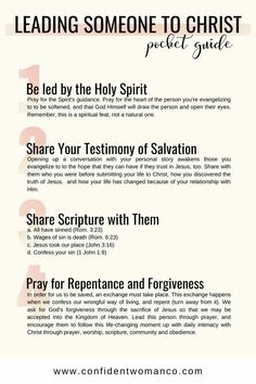 the seven steps to salvation for jesus's life, with text overlaying it