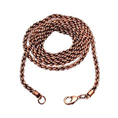 PRICES MAY VARY. DURABLE DESIGN: Constructed entirely from solid copper, this rope chain necklace withstands daily wear and resists tarnishing better than other base metals. VERSATILE STYLE: The rope-like links create a unique texture that can be worn casually or dressed up to complement a variety of outfits for any occasion. COMFORTABLE FIT: The lightweight 3mm thick copper chain is comfortable enough for all-day wear yet substantial enough to make a statement. The lobster clasp ensures a secure and adjustable fit. TRENDY ACCESSORY: Copper jewelry has become a popular accessory in recent years for its natural beauty and earthy tones that complement a wide range of skin tones and hair colors. HANDCRAFTED QUALITY: Each rope chain necklace is meticulously handmade by skilled artisans, ensuri Copper Chain Necklace, Mens Chain, Oxidized Necklace, Rope Chain Necklace, Unisex Necklace, Copper Material, Copper Chain