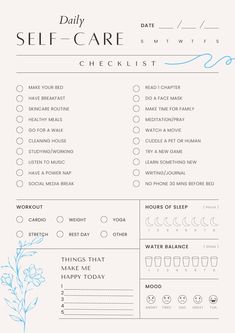 Template planner 2024 Shopping List Self Care, Cute Self Care Checklist, Journal Checklist Ideas, Goodnotes Self Care Journal, Y2k Planner Template, Selfcare Checklist Printable, Goodnotes Template Free Self Care, Self Growth Planner