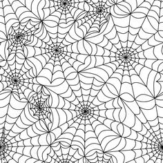 an abstract black and white pattern with spider webs on the center, as well as lines