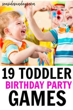 toddler birthday party games for kids