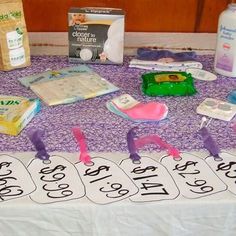 the table has several items on it for children to use