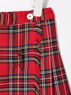 Red cotton blend check pleat mini skirt from SIOLA featuring check print, pleat detailing and button fastening. | Siola Check Pleat Mini Skirt Casual Red Pleated Skirt, Cheap Red Pleated Skort, Cheap Red Pleated Skirt, Cheap Plaid Red Pleated Skirt, Red Pleated Skirt Short, Affordable Red Pleated Skort, Cheap Multicolor Pleated Mini Skirt, Pleated Mini Skirt, Ballet Flat Shoes