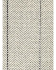 an upholstered herringle fabric with black and white lines on the bottom half of it