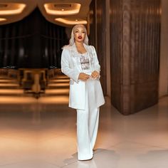 White Women Suits Beaded Peaked Label Blazer With Pants 2 Pieces Mother Of Bride Dress Plus Size Bride Dress Plus Size, Mother Of Bride Dress, Women Suits, Mother Of Bride, Dress Plus Size, Ladies Party, Mother Of The Bride Dresses, Bride Dress, Suits For Women