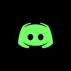 a black background with a green alien head in the center and two eyes on it