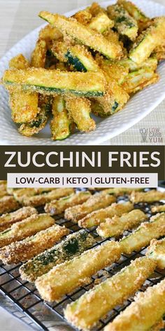 zucchini fries with low carb keto gluten free