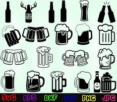 beer and beer mugs clip art