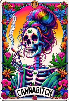 Lockscreen For Stoners, Cute Wallpapers For Stoners, Marjuana Wallpaper Iphone, Cannibis Art, Trippy Skeleton Art, Colorful Skull Art, Sugar Skull Artwork, Skeleton Art, Skull Artwork