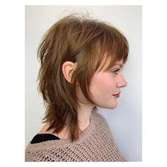 Super Short Wolfcut, Shullet Cut, Ginger Mullet, Mullet Plus Size, Mullet Haircut Woman, Mullet Haircut, Shaggy Hair, Shag Hairstyles, Edgy Hair