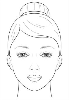 a woman's face is shown in black and white